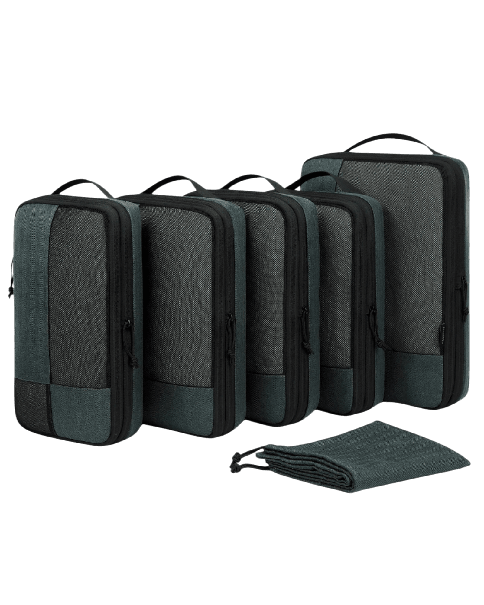 Bagsmart 6 Piece Compression Packing Cubes - Sleek Design - Travellite Hub