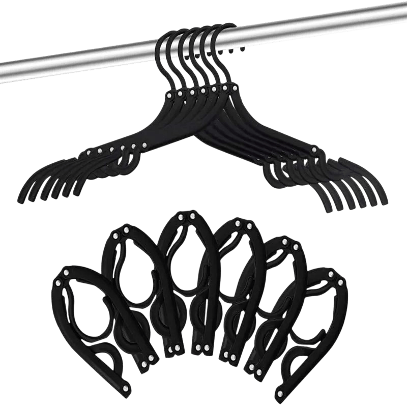 Black Foldable Travel Hanger – Compact, Adjustable & Lightweight - Travellite Hub