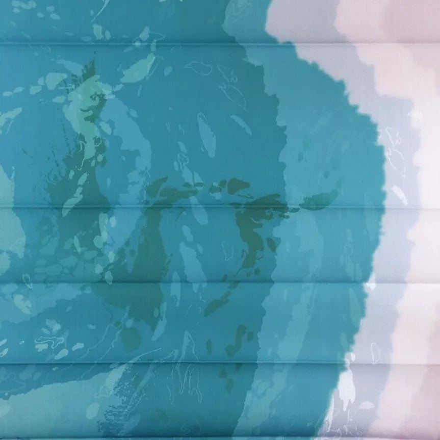 Shupatto Compact Foldable Shopping Bag, Crystal Shores, Size M / 15L Recycled Fabric Eco - Friendly - Travellite Hub