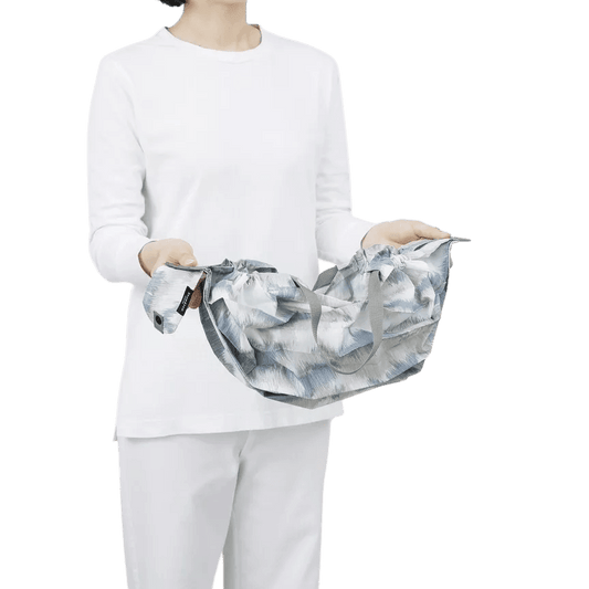Shupatto Compact Foldable Shopping Bag, Floating Clouds, Size M / 15L - Travellite Hub