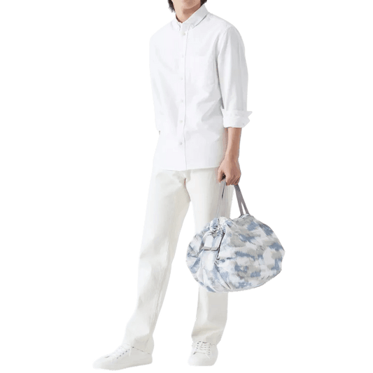 Shupatto Compact Foldable Shopping Bag, Floating Clouds, Size M / 15L - Travellite Hub
