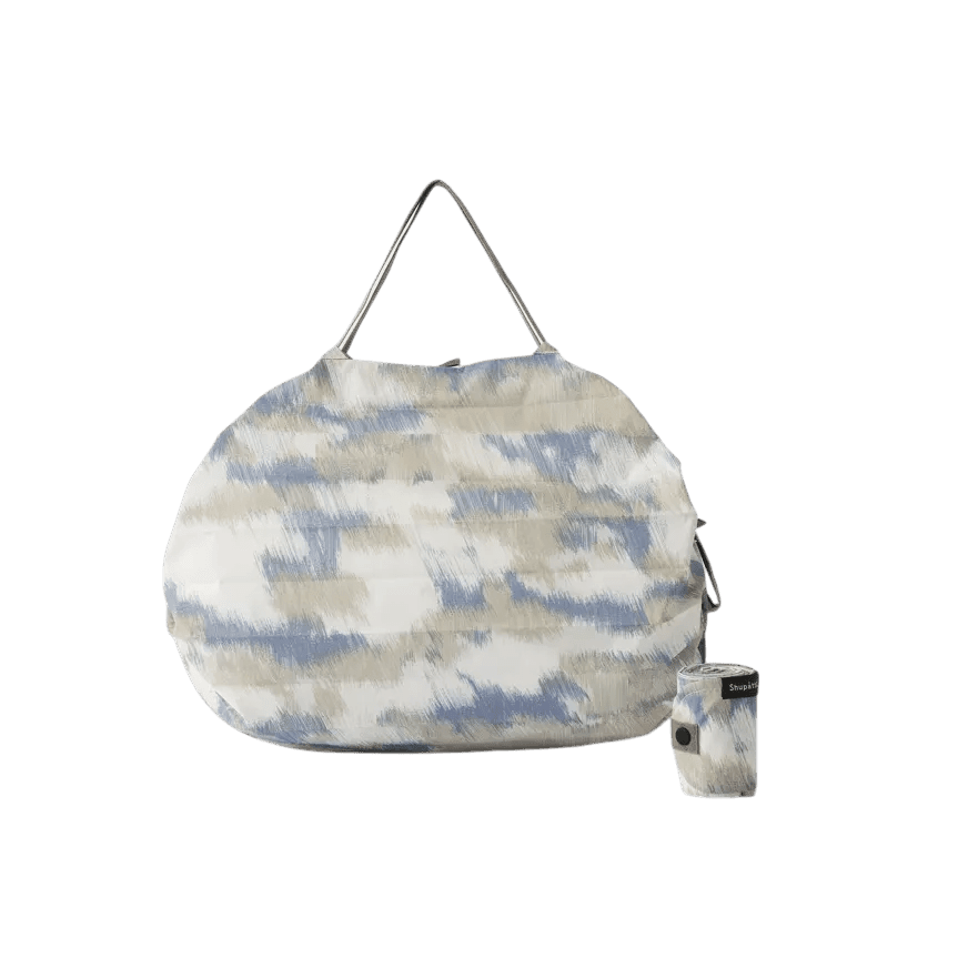 Shupatto Compact Foldable Shopping Bag, Floating Clouds, Size M / 15L - Travellite Hub