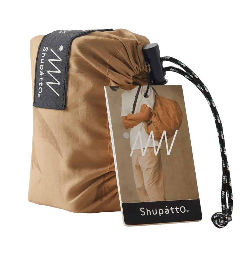 Shupatto Compact Foldable Shopping Bag, Flying Birds, 27L - Travellite Hub