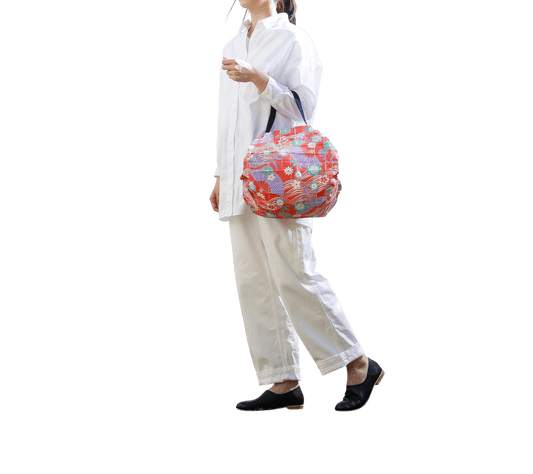 Shupatto Compact Foldable Shopping Bag, Ougi, Size M / 15L - Travellite Hub