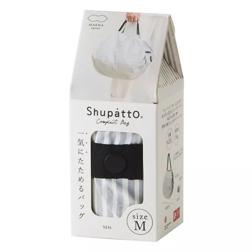 Shupatto Compact Foldable Shopping Bag, Sen, Size M / 15L - Travellite Hub