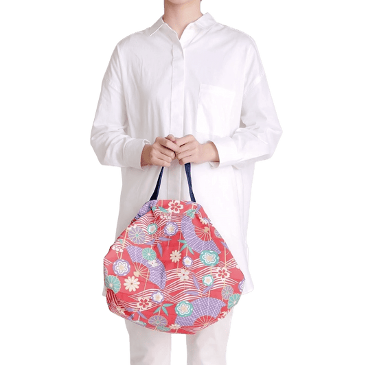 Shupatto Compact Foldable Bag, Ougi, Size M / 15L - Travellite Hub