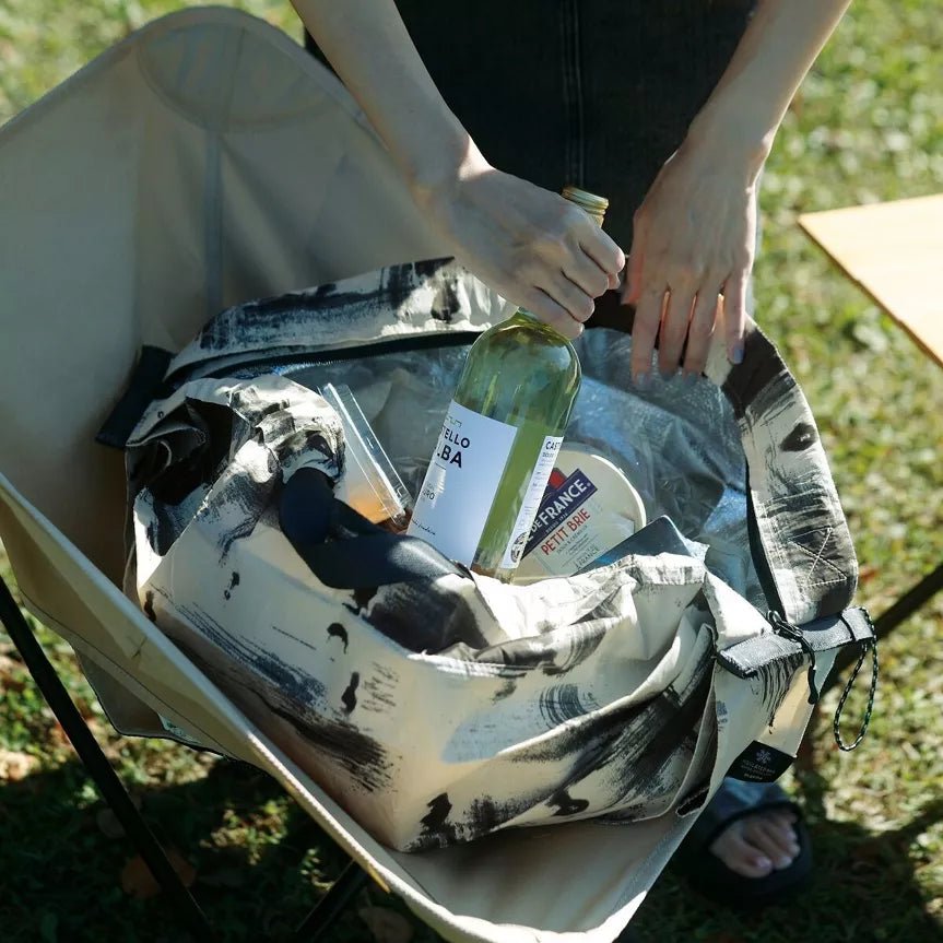 Shupatto Compact Foldable Shopping Bag, White Birch, 20L Insulated - Travellite Hub